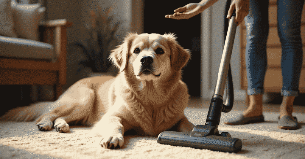 Mastering dog training basics includes creating a calm home environment.